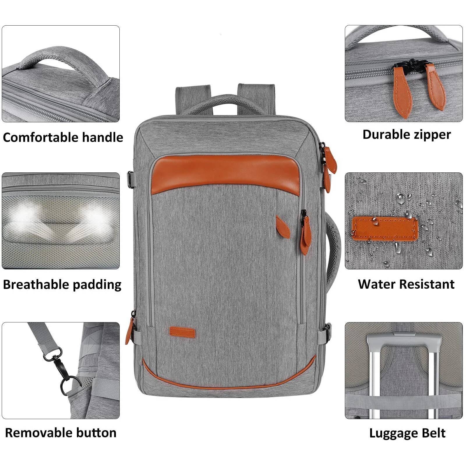 Capacity Travel Expandable Large Suitcase Backpacks With 4 Packing Cubes Water Resistant Lage Daypack Backpack Mochila