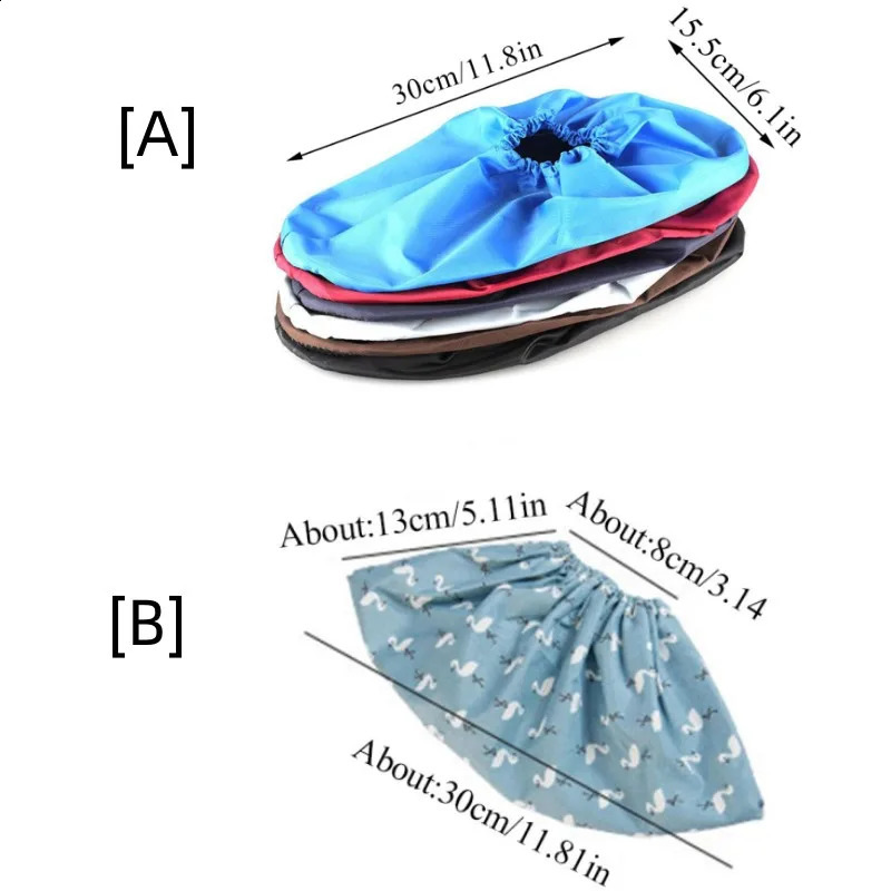 1Pair Waterproof Nonslip Shoes Covers Reusable Washable Indoor Case Keep Floor Carpet Cleaning Elasticity Shoe Protectors 250528