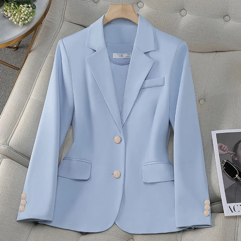 Women Blazer Office Ladies Elegant Outwear Long Sleeve Work Wear Classy Female Suit Spring Autumn Fashion Lady Outerwear 250526