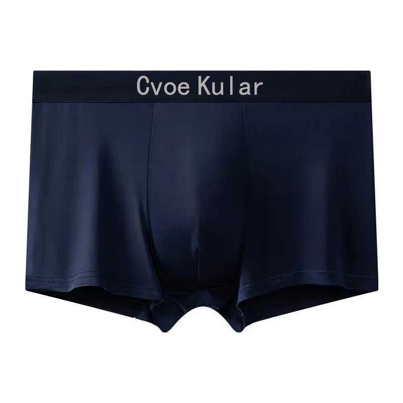 Cvoekular 4pcs Mens Boxer Ice Silk Underwear Sexy Underpants Boxers Mens Underwear Homme Calzoncillos Panties Shorts W250603