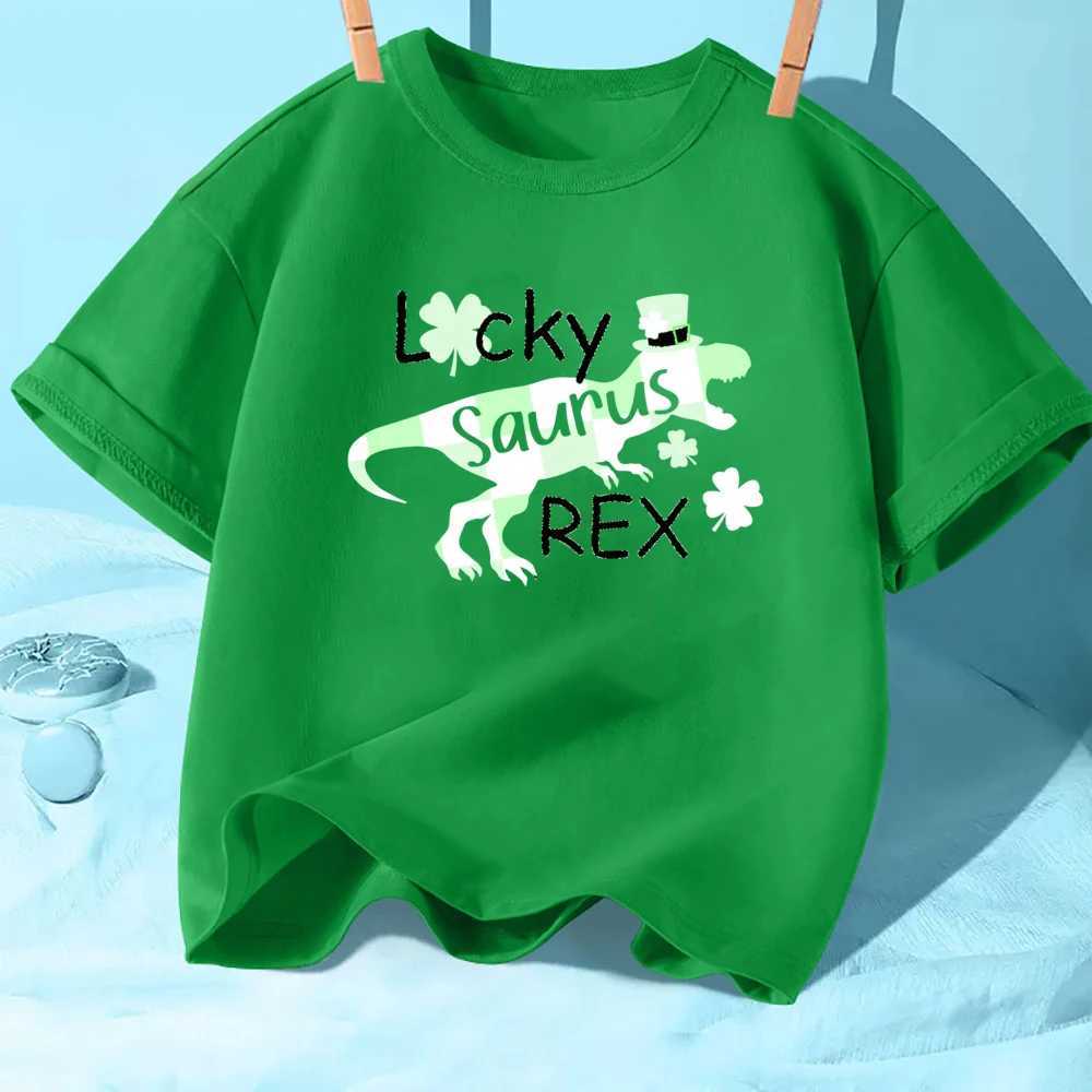 Who Need Luck When Youre This Cute St. Patricks Day Kids T-shirts Summer Short Sleeve Kids Tshirt Happy St Patricks Day ShirtsT250603