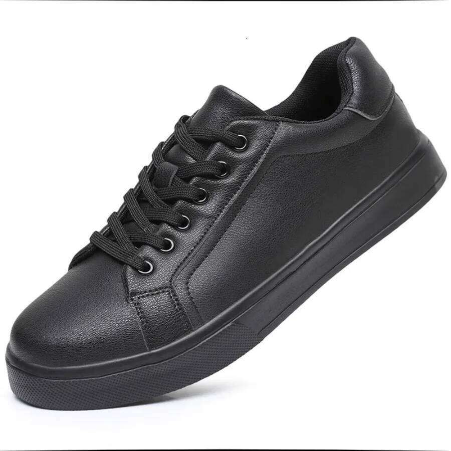 Men's Business casual Soft Moccasin Comfortable Casual Shoes for Autumn Solid Black White Men Sneakers