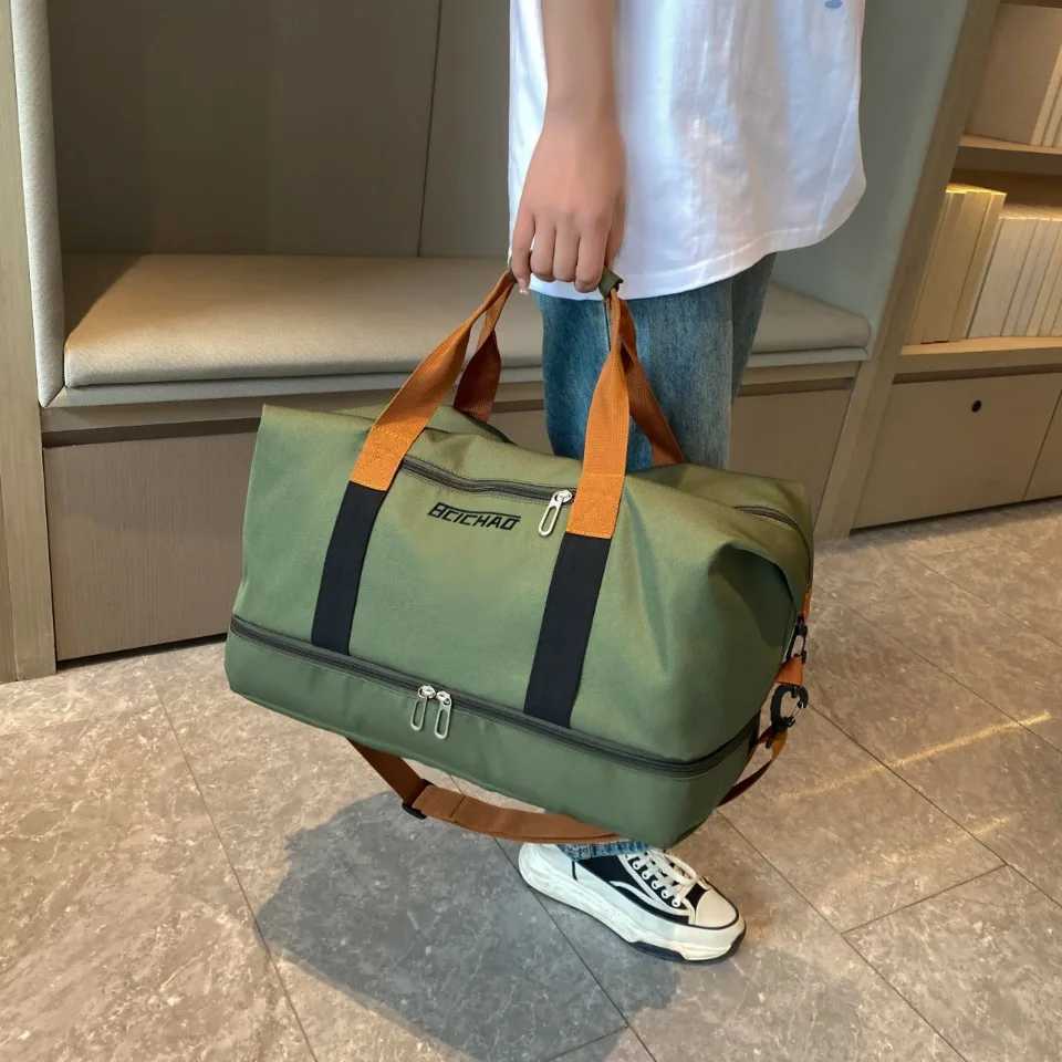 Short-distance Business Trip Large Capacity Luggage Storage Bag Men and Women Sports Fitness Gym Bag Light Portable Waterproof M250603