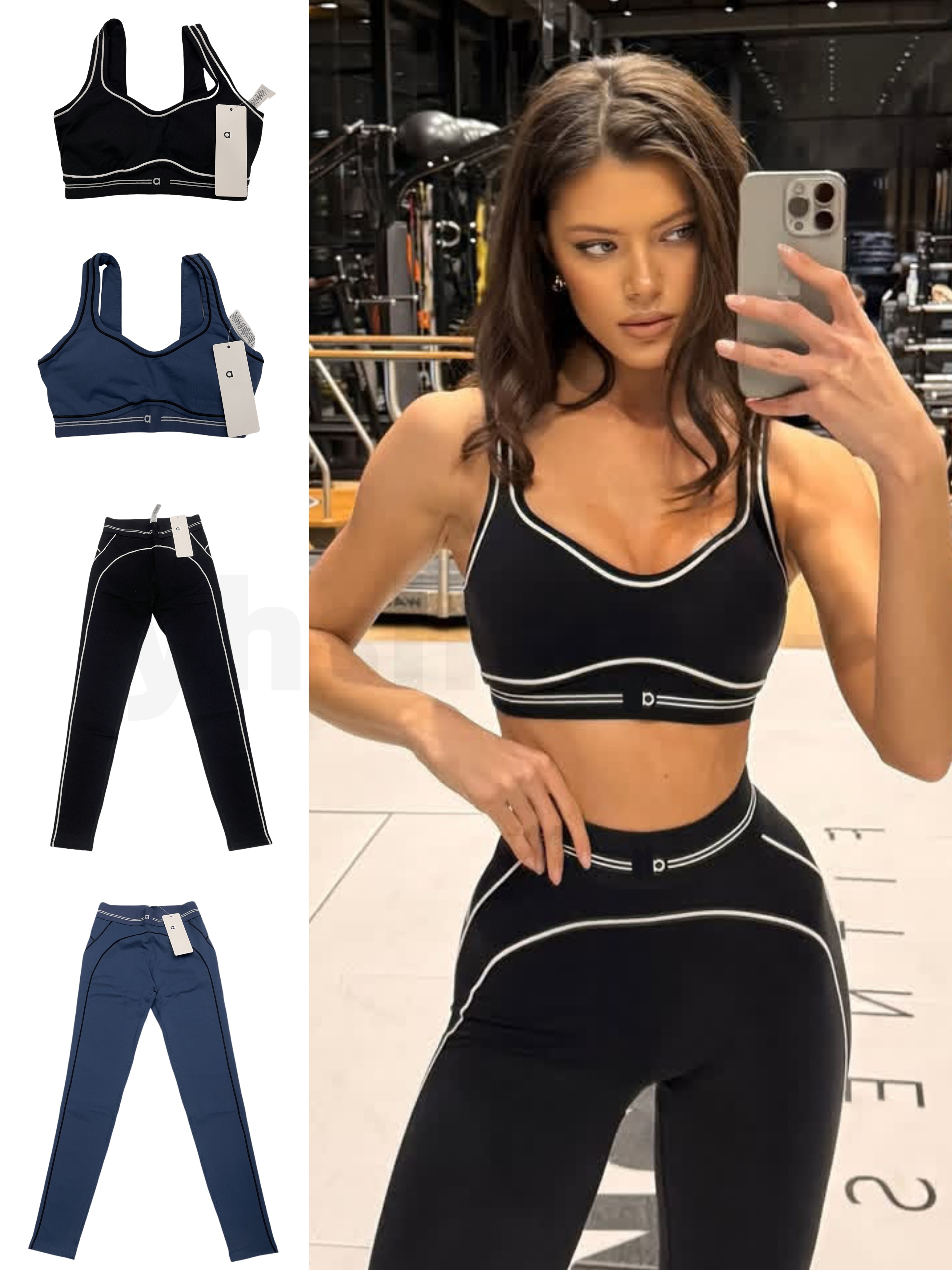 2025 5A Yoga Set Tops Sports Heart Throb Bra+Leggings High End Low Back Dance Yoga Outfits Summer Women Running Fitness Muse alosetly women clothes suit bra set