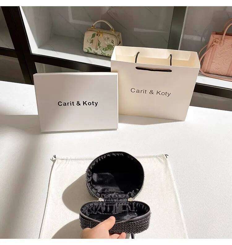 Designer Glitter Hobo Women's Handbag Crystal Shiny Rhinestones Evening Wedding Party Clutch Purse Crossbody Bag