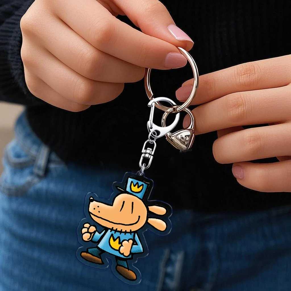 Popular Cartoon Dog Man and Cat Keychain for Accessories Bag Key Chain Ring Jewelry Fans Cute Anime Gifts Kids Children Keychain XJ250602