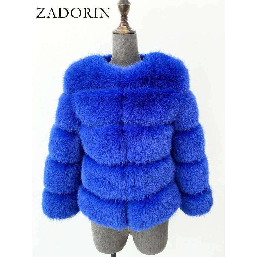 ZADORIN S-5XL Mink Coats Autumn Winter Fluffy Black Coat Elegant Thick Warm Faux Fur Jackets For Women 2024 Tops