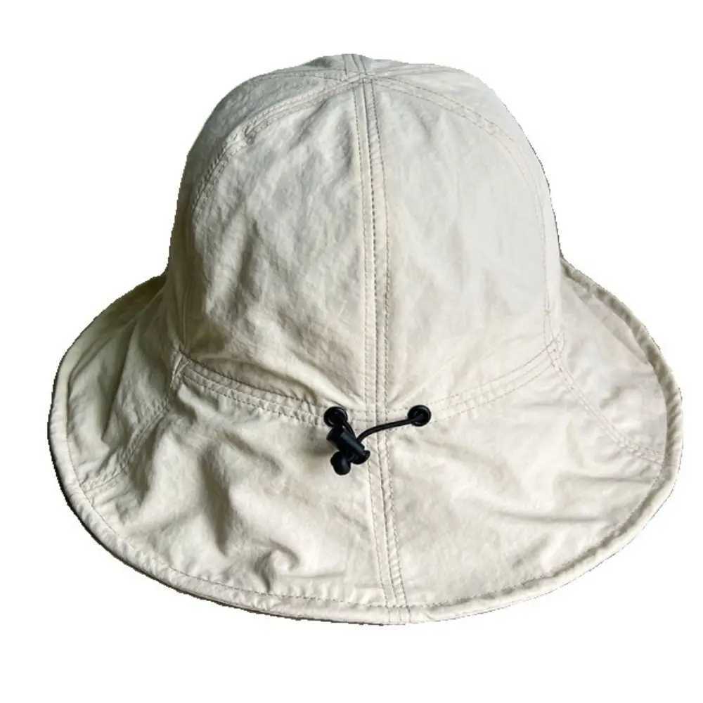 Fashion Waterproof Foldable Bucket Hat UV Protection Portable Outdoor Sun Hat Wide Brim Sunscreen Fisherman Cap for Women W250602