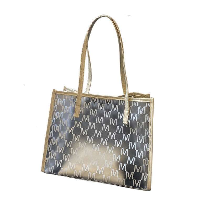 2025 Summer New Transparent Tote Bag for Women - Large Capacity Trendy Jelly Shoulder Bag | Versatile Stylish Clear Handbag