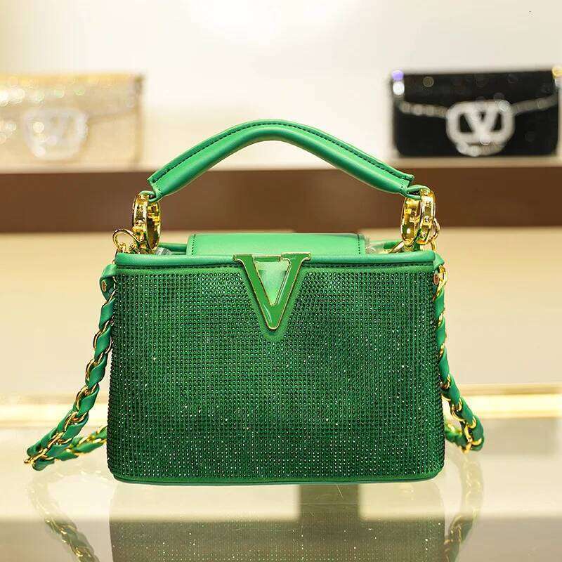 New European and American Retro Dia Set Fashion Women's Bag, Shoulder Crossover, Celebrity Same Style