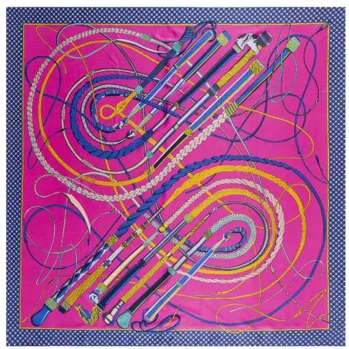 Hot Twill Silk Women Scarf Luxury Brand Europe Design Foulard 130*130cm HorseWhips Printed Square Scarves Fashion Shawls Wraps W250602