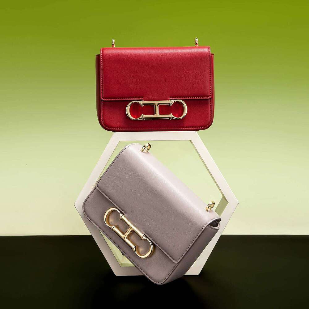 Magnetic Flip Cover 2025 New Synthetic Leather Red Business Women's Crossbody Bag