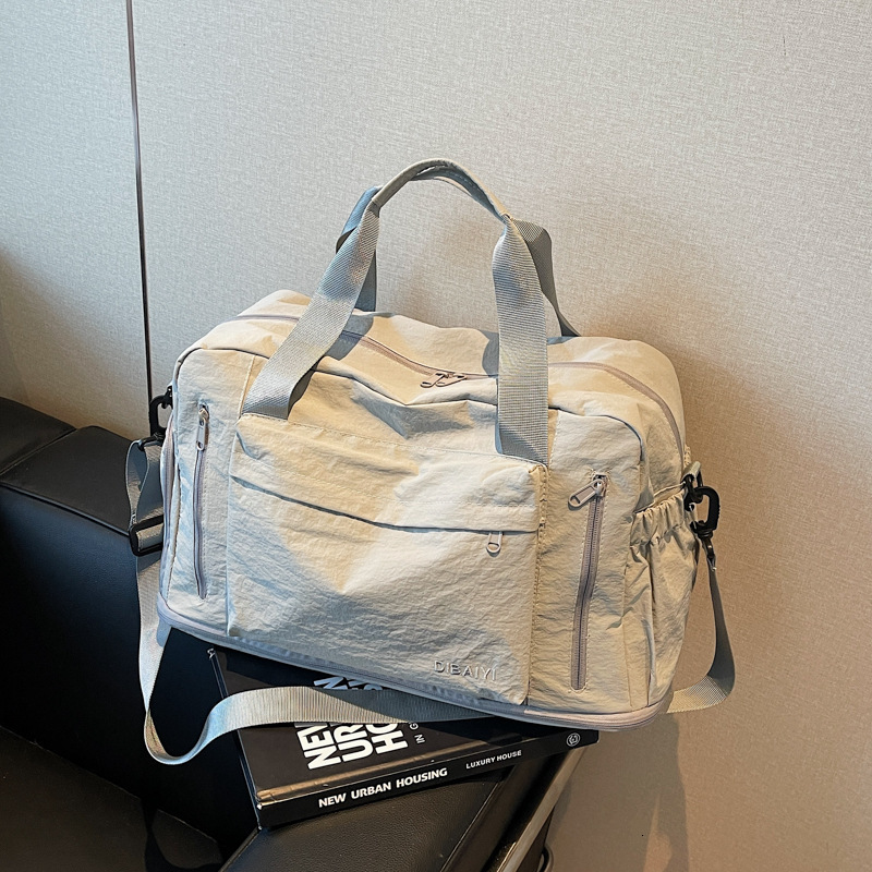 New Casual Large Capacity Handbag Shoulder for Women Versatile Crossbody Tote Travel Yoga Bag Swimming Short Trip