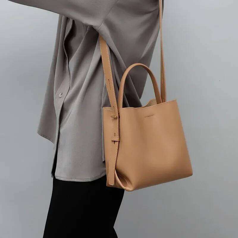 Designer Bucket Genuine Leather Crossbody Shoulder Bags For Women Sling Purses And Handbags Female Tote Bag Bolsa