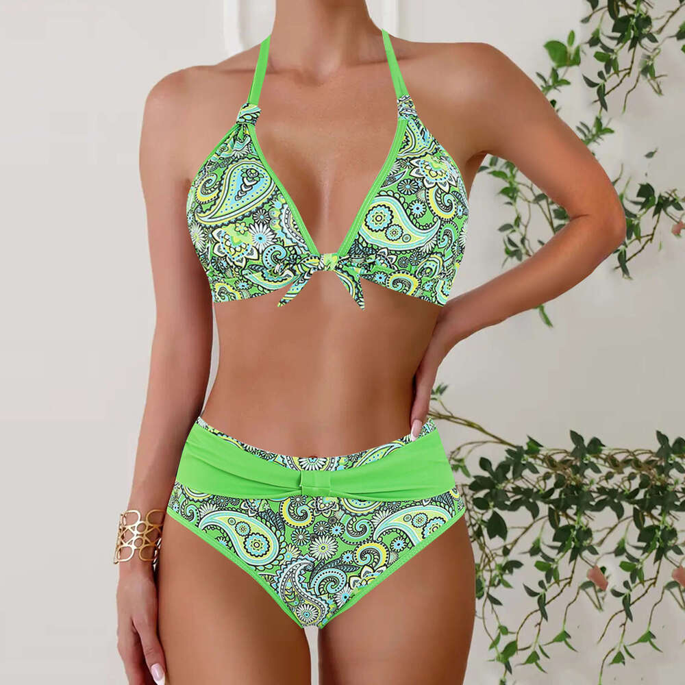 Thong Gt Cut Bathing Suits for Women Porno Womens Swimwear Luxury Swimwear 2025 Plus Size New Two-piece Printed Boxer Swimsuit Women Bikini Swimwear N