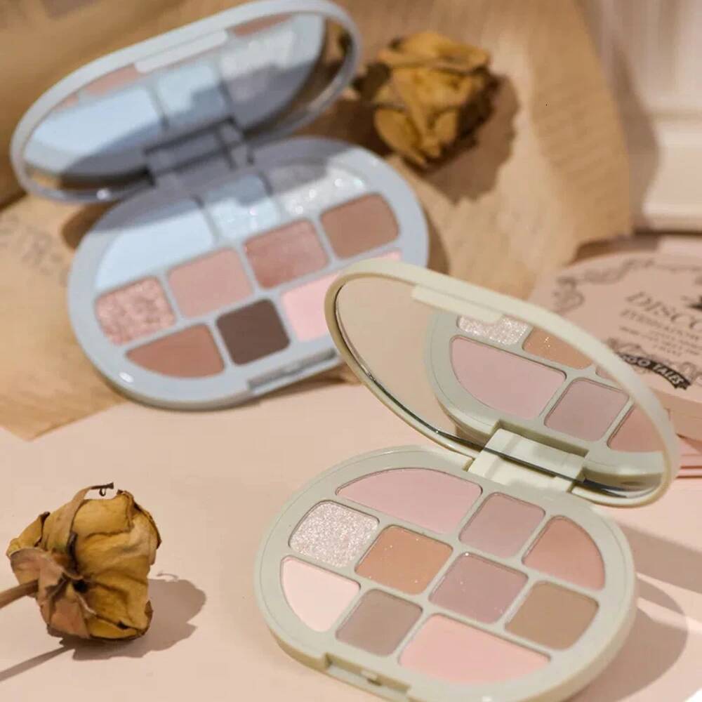 GOGO TALES 10 Colors Shimmer Matte Eyeshadow Palette Nude Glitter Shiny Pigment Eye Shadow Long Lasting Makeup Cosmetic