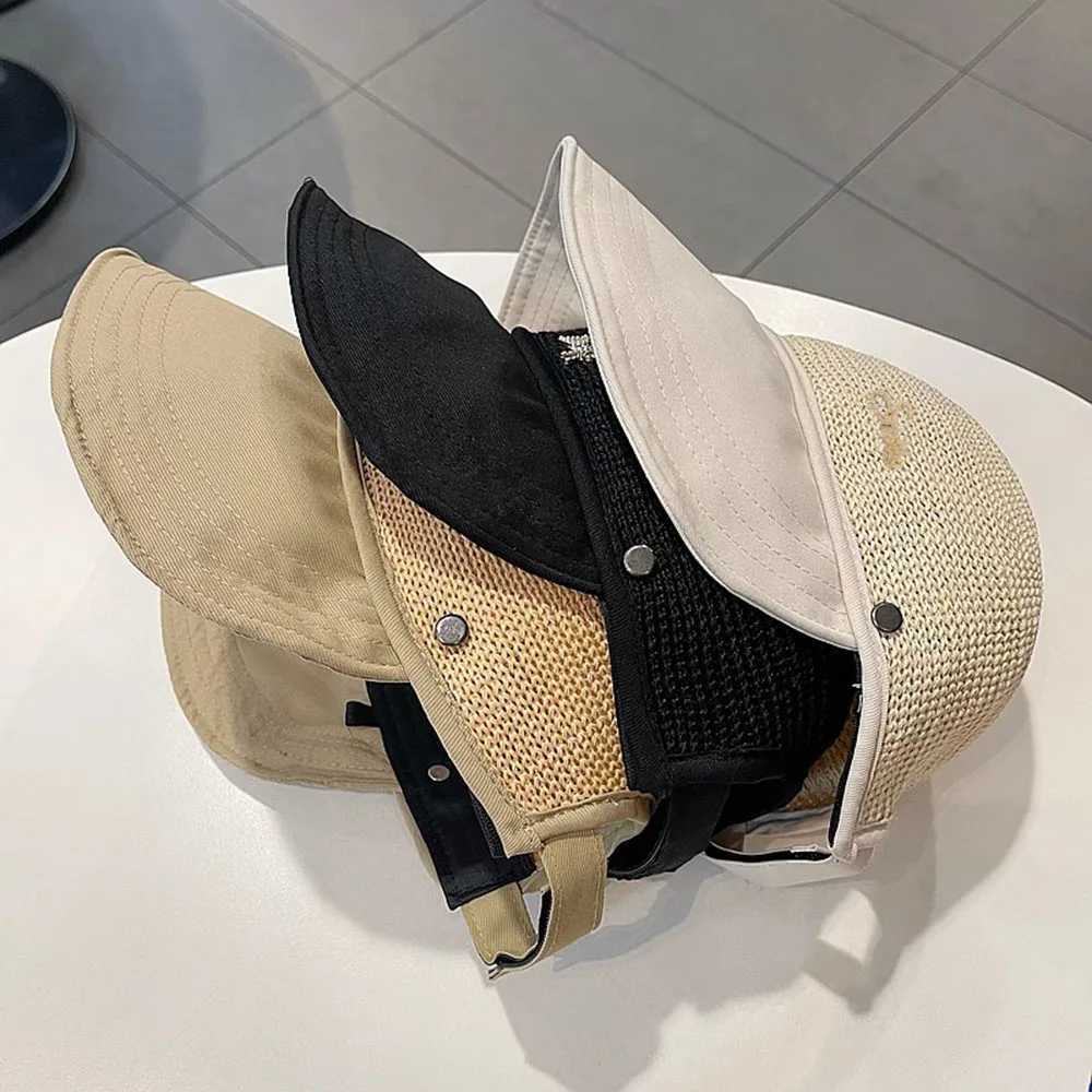 Summer Bucket Hat Women Outdoor Sun Hats Portable Foldable Beach Hat UV Protection Sun Hats Girls Wide Brim Cap Baseball Caps W250602