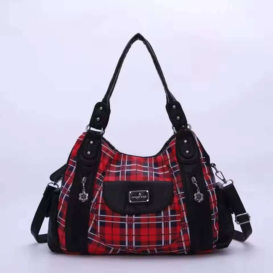 Bag Handhag Designers Bags Fashion Women Plaid Shoulder Female Top-Handle Bags Large Purse