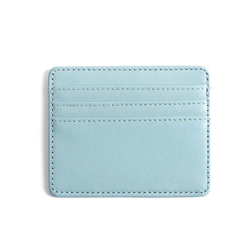 Ultra-thin Large Capacity Small Multi-card Slot Women's Compact Exquisite Leather PU Sleeve Card Holder