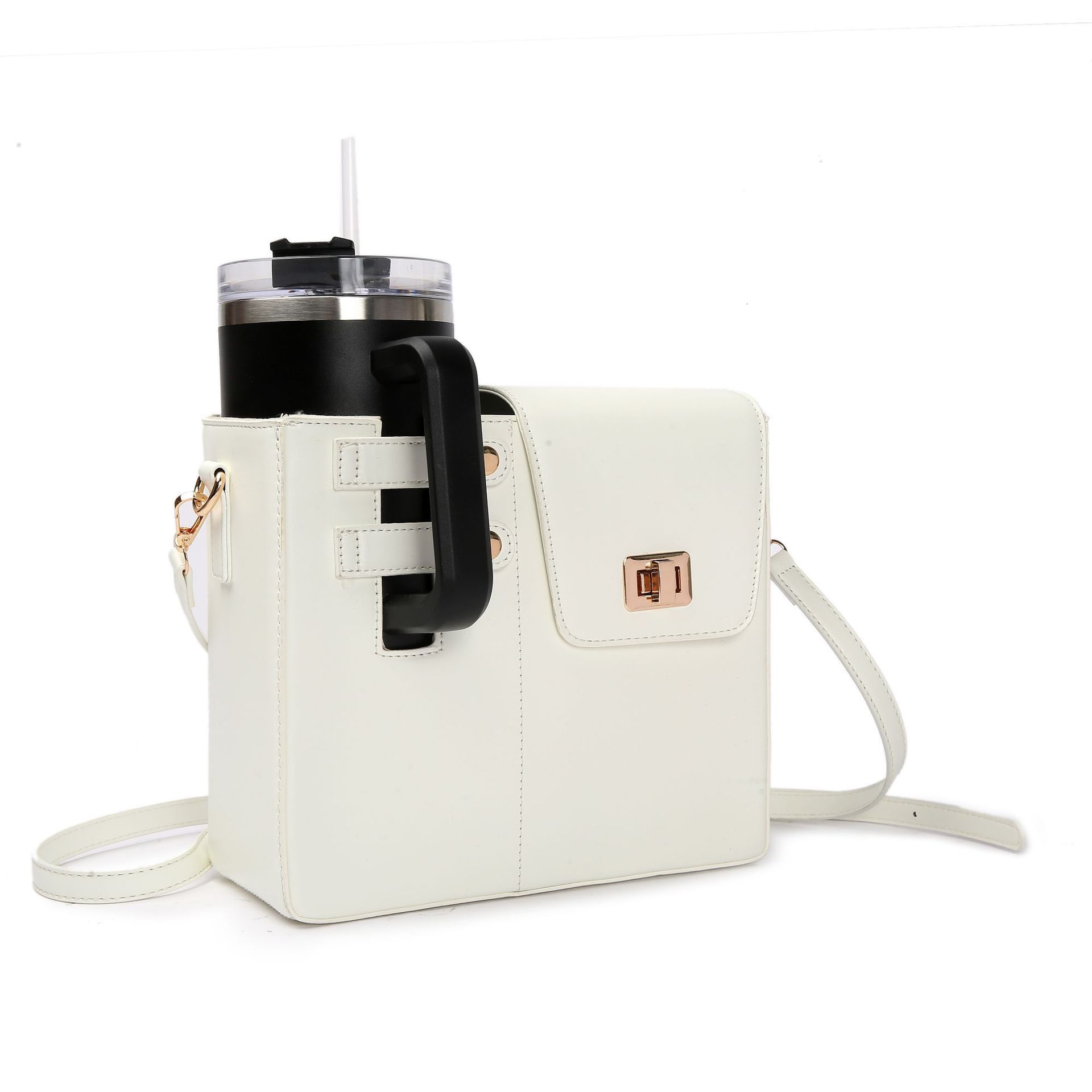 New Style Design New Single Shoulder Bag Outdoor Portable Drink Bottle Water Cup Pink Simple Commuter Crossbody Bag New Free Delivery Designer Bag