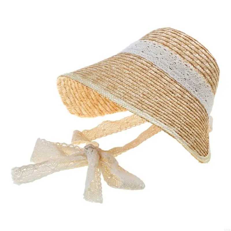 Teens Girls Straw Hat Sun Lolitastyle Princess Bonnet Adult Women BeachCap Y166 W250602