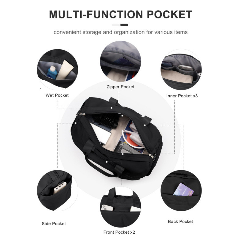 Unisex Gym with Shoe Compartment Sports Duffel Waterproof Travel Carry Yoga Bag
