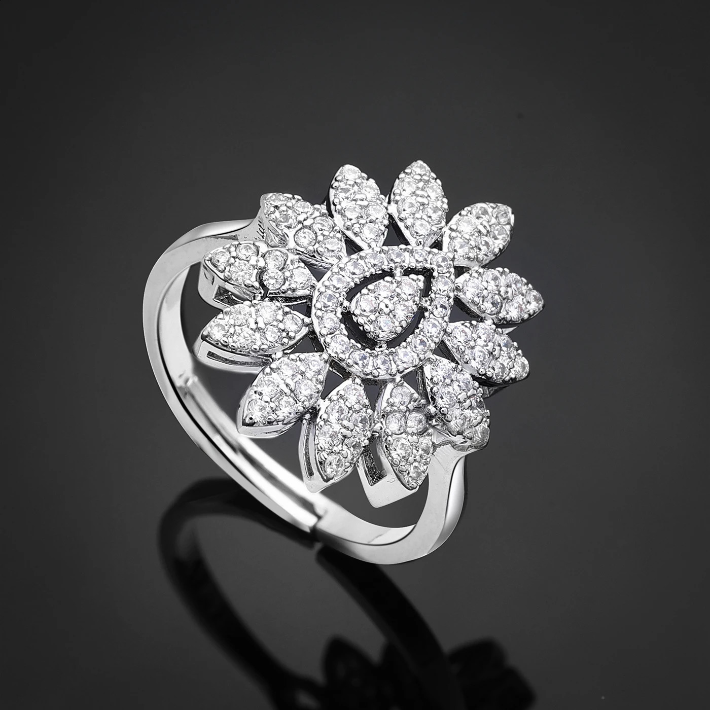 2025 Bridal Wedding Jewelry Sets for Women 4 Pieces Wedding Party Zirconia Necklace Bracelet with Adjustable Chain 250530