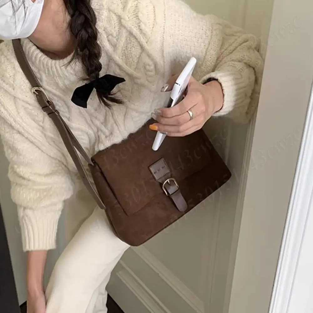 Women Chic Hobo Bag Faux Suede Shoulder Bag Large Capacity Casual Messenger Bag Solid Color Fashion Tote Handbag Satchel Bag W250602