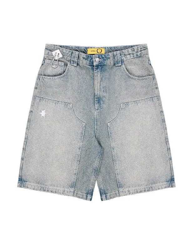 Vintage Denim Shorts Y2K Jeans Mens Womens Harajuku Hip Hop Letters Retro Blue Baggy Shorts Over The Knee Pants Casual Shorts T250603