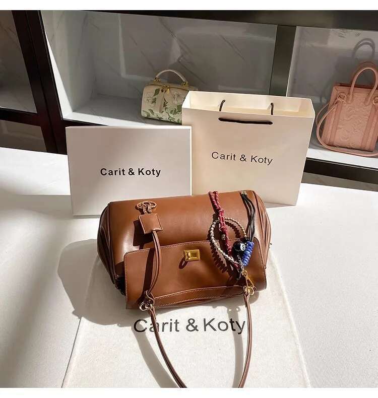 Large Capacity High Quality Fashion Bucket Textured Leather Women Handbag Lady Purse Shoulder Messenger Casual Tote Bag