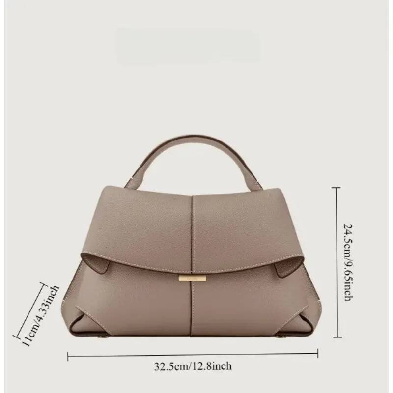 2025 new leather smile bag with pleated design, single shoulder large capacity commuting handbag, women's trendy crossbody bag 5
