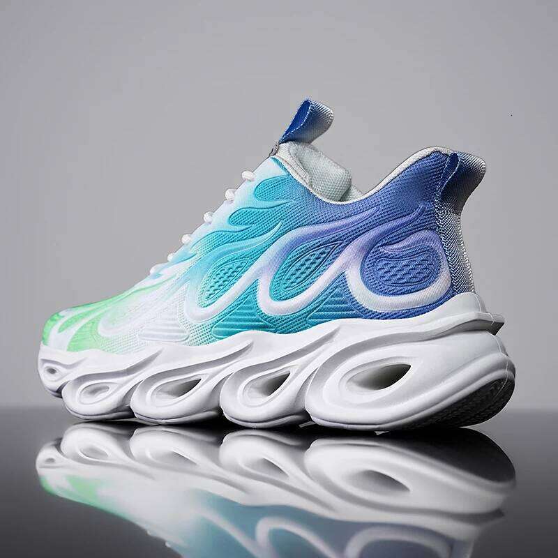 YRZL Men's Breathable Casual Sports Lightweight Non Slip Running Shoes Thick Bottom Comfortable Sneakers for Men
