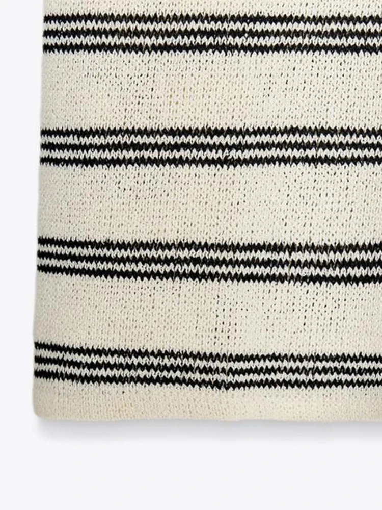 Casual Striped Pants Sets Women 2 Pieces O-neck Short Sleeve Jumper Drawstring Trousers Suits Summer Lady Loose Outfits 250603