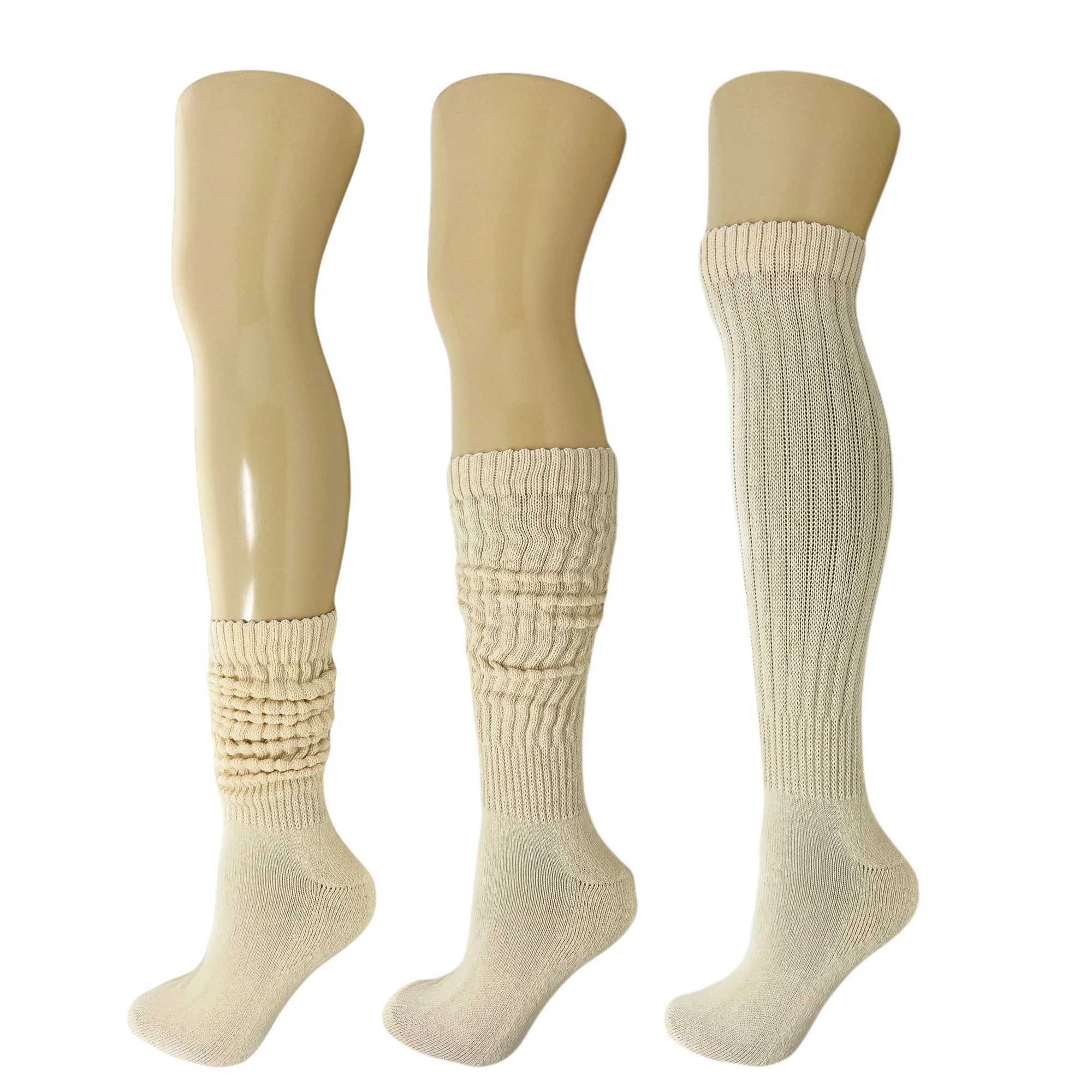 Scrunch Knee-High Socks for Women Stylish and Comfortable Scrunch Crew Socks 1 Pair T250602