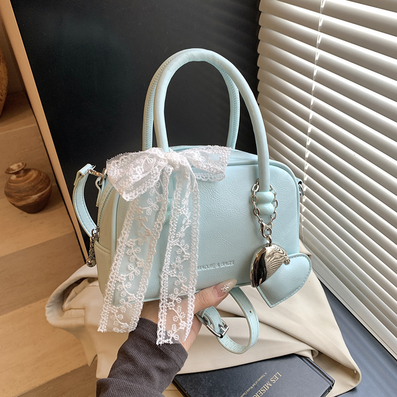 designer Spring Lace Handbag Bowling Ball Bag for Women 2025 New Trendy Fashion Korean Pillow Bag Versatile Crossbody Bag