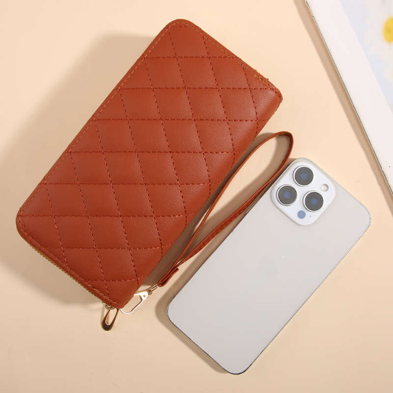 New Women's Wallet Handbag High-end Double Zipper Clutch Fashion Cute Large Capacity Coin Purse Phone Bag