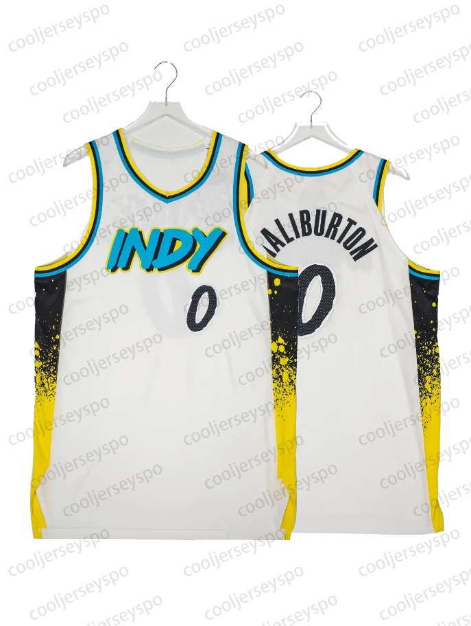 0 Haliburton Hield Basketball Jersey Turner Siakam McConnell Jerseys Embroidered Mens Womens Youth
