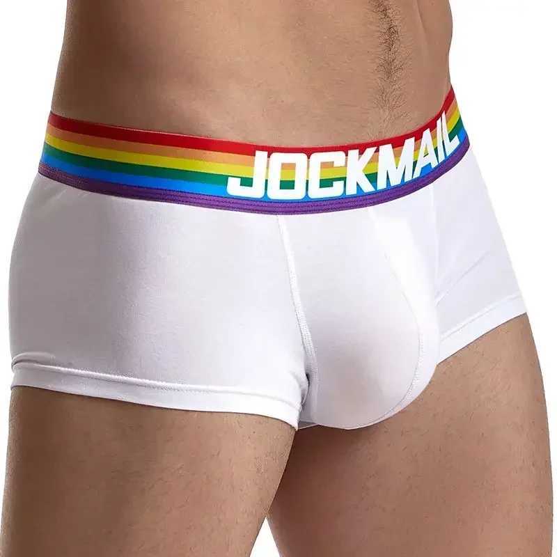 Rainbow Belt Men Underpants Boxershorts Cotton Men Boxers Male Breathable Underwear Mens Panties Soft Boxer Briefs Black White W250603