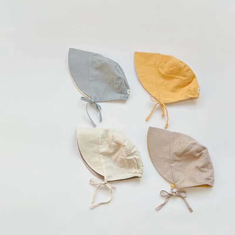 New Arrived High Quality Baby Cotton Fisherman Hat INS Hot Strap Double Sided Tire Cap Extra Wide Brim Sun Hat For Boys Girls W250602