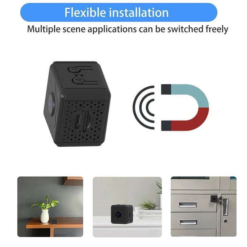 AEVYVKV Wireless WiFi Remote Monitor Mini Tiny Home IP Camera With Built-In In Super-Long Battery Life