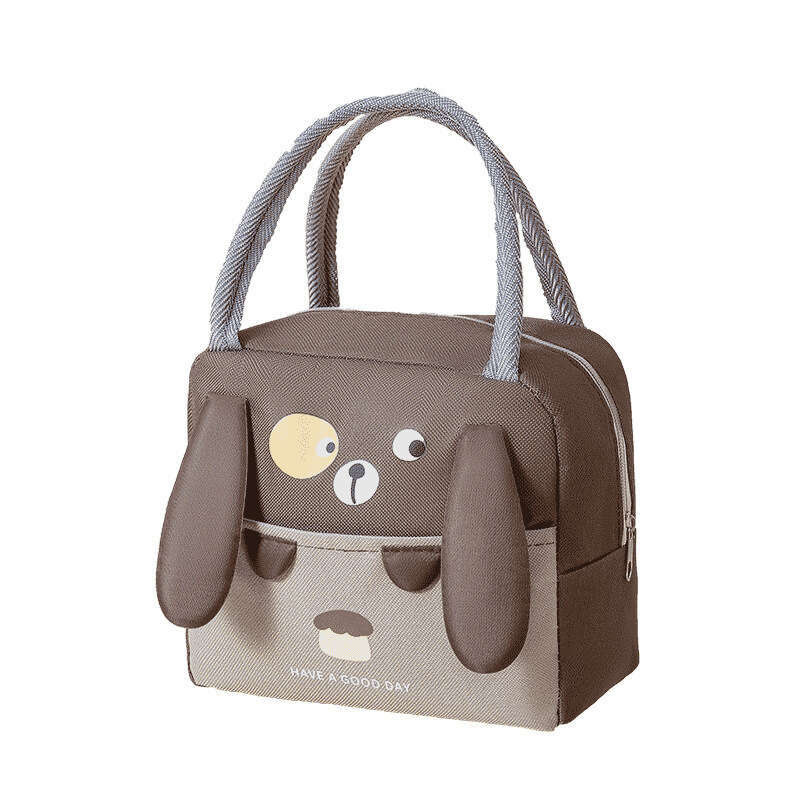 New Cartoon 3D Cute Oxford Cloth Elementary School Student Handheld Lunch Container Insulated Bag