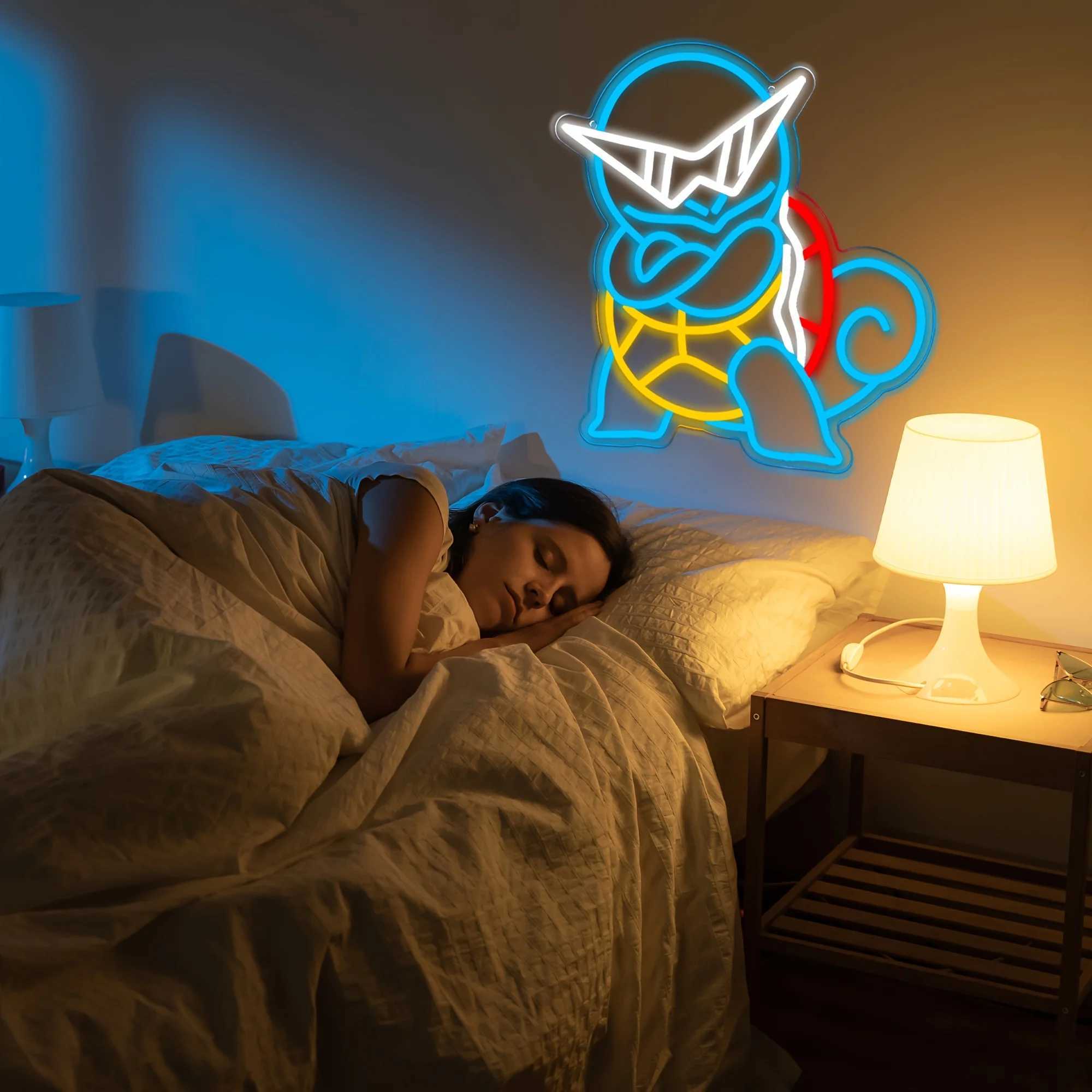 Pikapika Anime Neon Sign for Game Room Decor USB Powered Night Light for Bedroom for Man Cave Bar Kids Room Club Decor Kid Gifts XJ250602