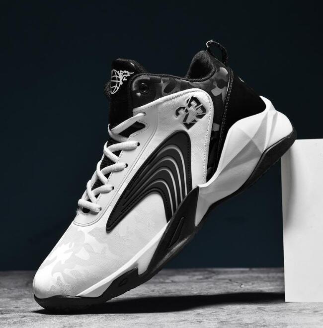 Practical basketball sneaker shoes for men children's leather surface all season sports and non slip sneakers Z 6.2-6