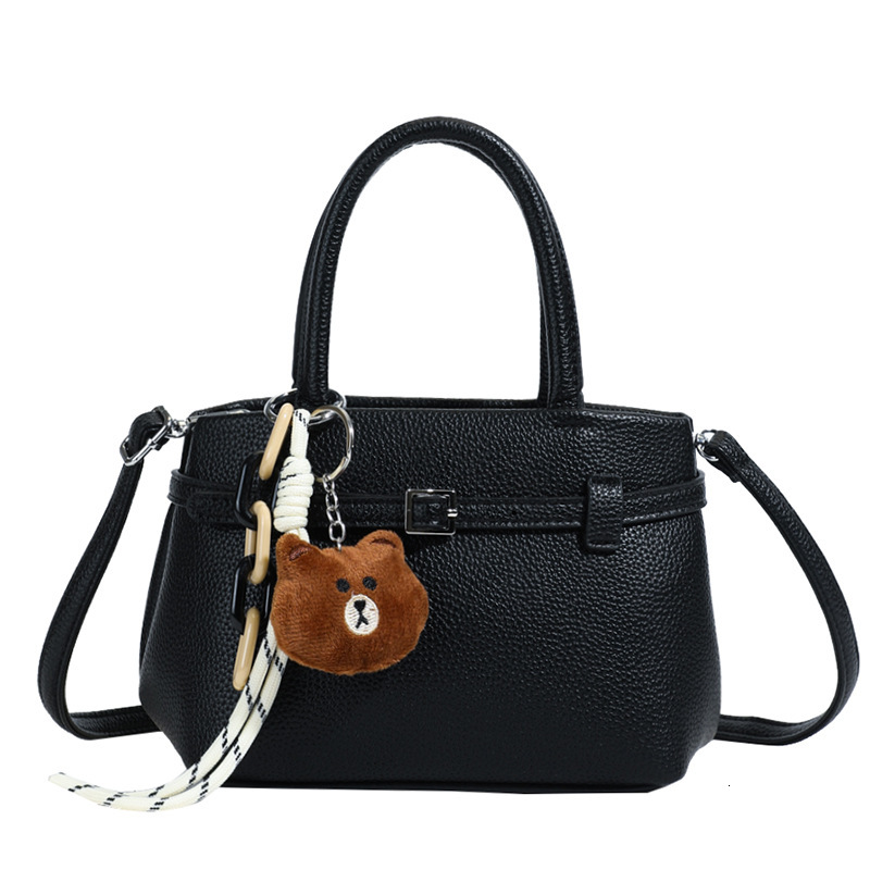 designer Women's Trendy Niche Lychee Texture Handbag 2025 Spring New Versatile Commuter Shoulder Crossbody Bag