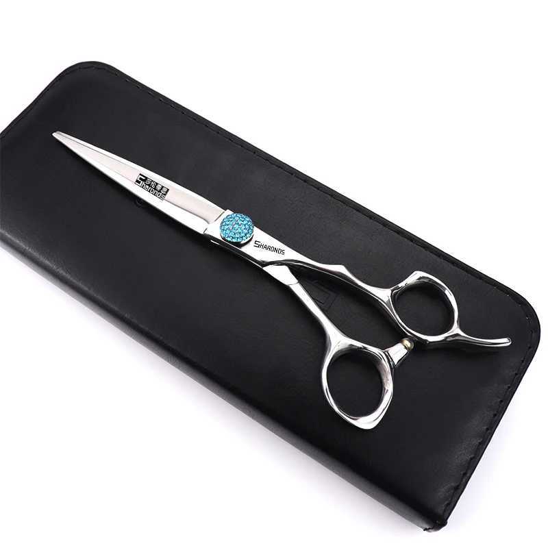 440C Japanese Stainless Hairdressing Scissors 6 Inch / 7 Inch Hair Scissors Right hand Barber Shears Left Handle Hair Cutting S2563