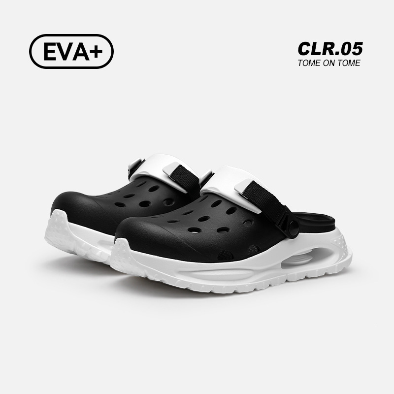 designer Men's EVA Clogs Summer Outdoor Thick Sole Comfortable Sandals Beach Breathable Non-Slip Odor-Resistant Closed-Toe Slippers
