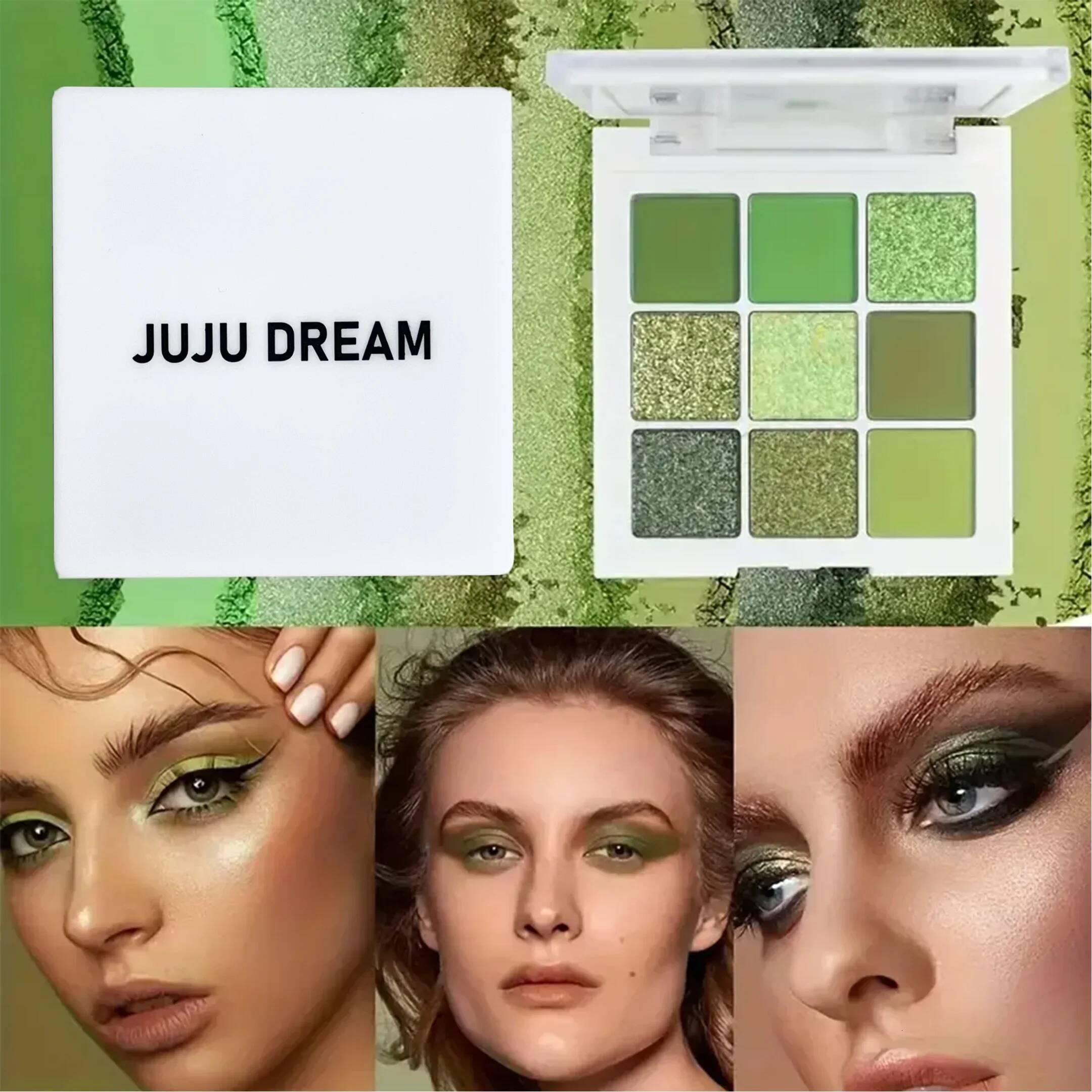 Green Avocado Cream Nine-Color Brightening Eye Enhancer Reflective Dia Nine-Square Eyeshadow Palette Wholesalers