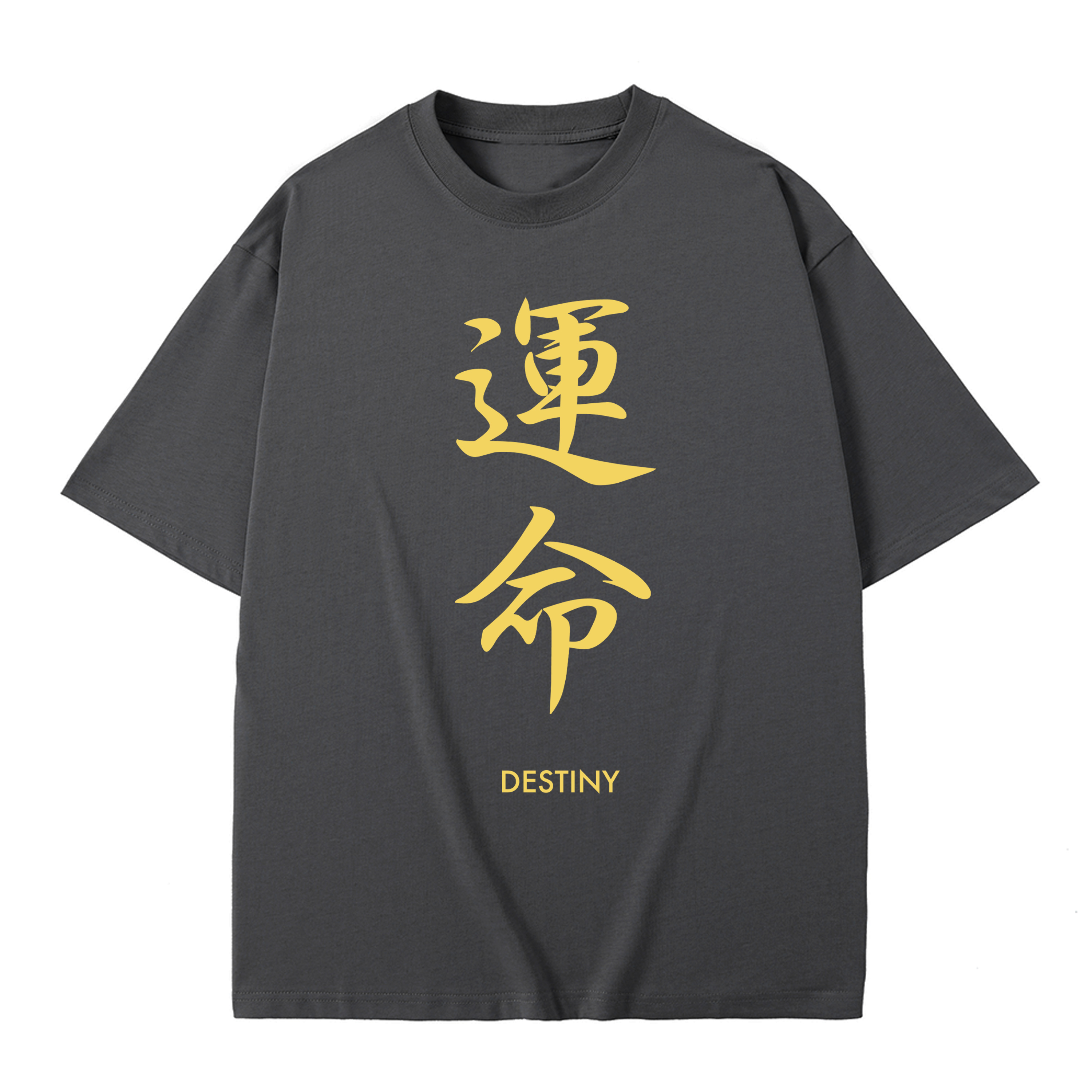 T-shirt men's top designer cotton T-shirt Calligraphy characters short sleeved clothing high-quality fashionable T-shirt