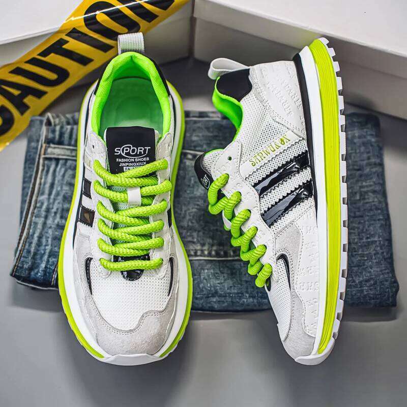 Premium Leather Running Men's Sports Sneakers - Anti-slip Workout Shoes Free Shipping