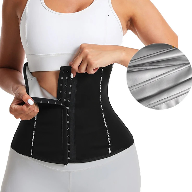 Women Sauna Sweat Belt Sweat to Lose Weight Slimming Sheath Woman Flat Belly Waist Trainer Corset Tummy Control Body Shapers 250528